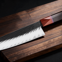 Couteau Kiritsuke Japonais Acier Composite 3 Couches 20 cm – Manche Ébène & Dalbergia