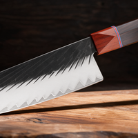Couteau Kiritsuke Japonais Acier Composite 3 Couches 20 cm – Manche Ébène & Dalbergia
