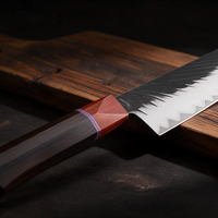 Couteau Kiritsuke Japonais Acier Composite 3 Couches 20 cm – Manche Ébène & Dalbergia