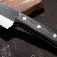 Couperet de Cuisine 18 cm – Manche Bois Noir
