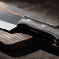 Couperet de Cuisine 18 cm – Manche Bois Noir