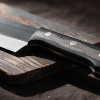 Couperet de Cuisine 18 cm – Manche Bois Noir