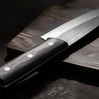 Couperet de Cuisine 18 cm – Manche Bois Noir
