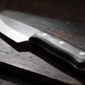 Couperet de Cuisine 18 cm – Manche Bois Noir