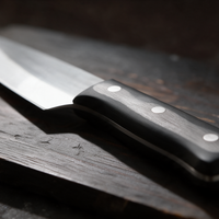 Couperet de Cuisine 18 cm – Manche Bois Noir