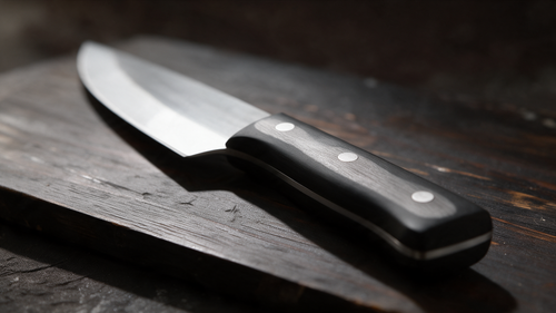 Couperet de Cuisine 18 cm – Manche Bois Noir