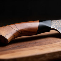 Couteau Kiritsuke Japonais Acier Damas 67 Couches 20 cm – Manche Bois Massif & G10 Noir