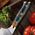 Couteau de chef damas 20,3 cm – bois stabilisé